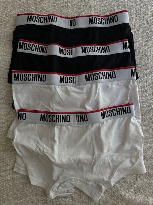 Pack 4 Boxers Moschino Underwear Homem Tam S - Pretos e Brancos