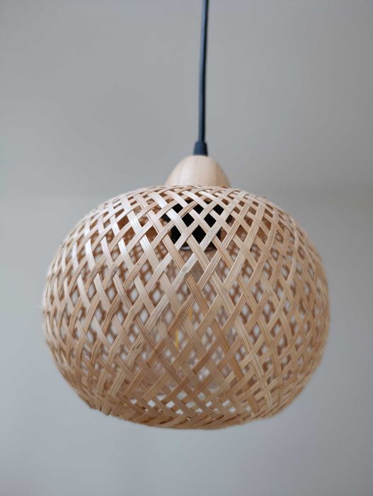 Lampa bambusowa wisząca bambus boho