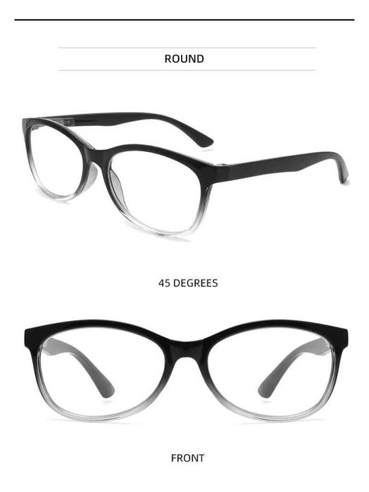 Wieloogniskowe progresywne okulary prezbiopowe do czytania 0,5 do 2,5.