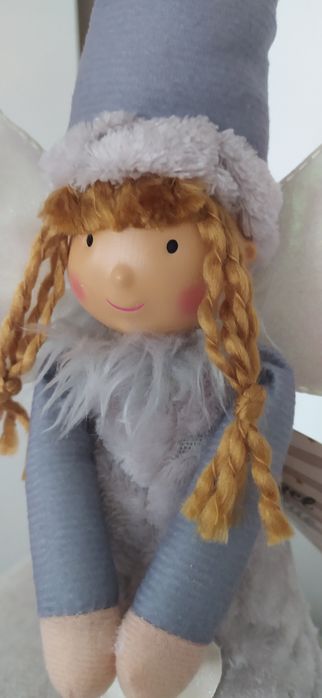 Szary anioł 31 cm nowy