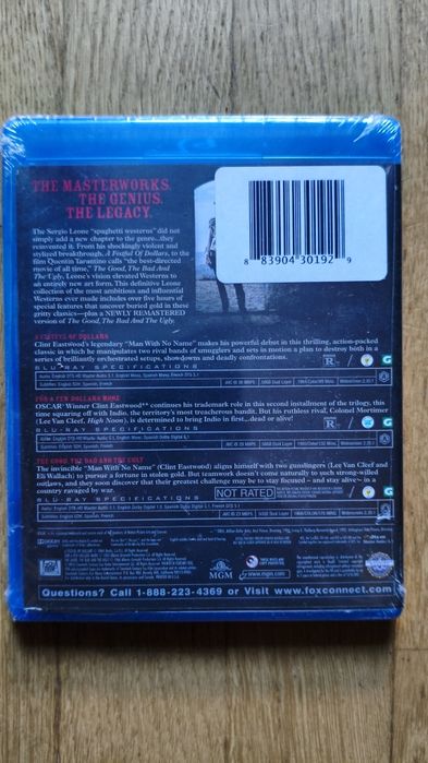 Trilogia O Bom, O  Mau e o Vilão, Por um Punhado de Dólares... Blu-ray