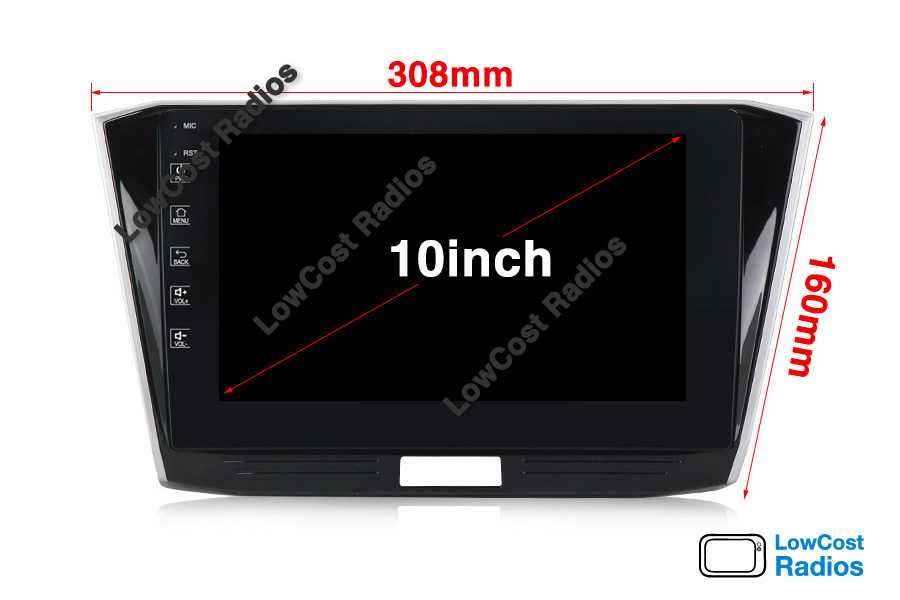 Auto Rádio GPS VW PASSAT B8 | 10' ANDROID 15 • Multimédia BT USB WIFI