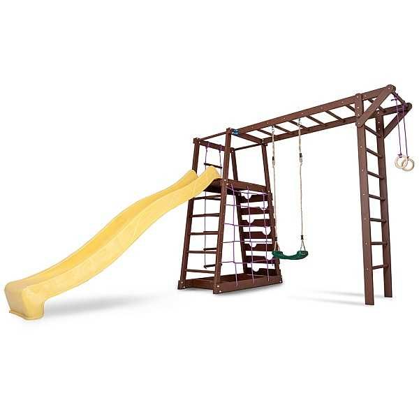 Дитячий майданчик для вулиці SportBaby-26, Горка 3м, гойдалки, рукохід