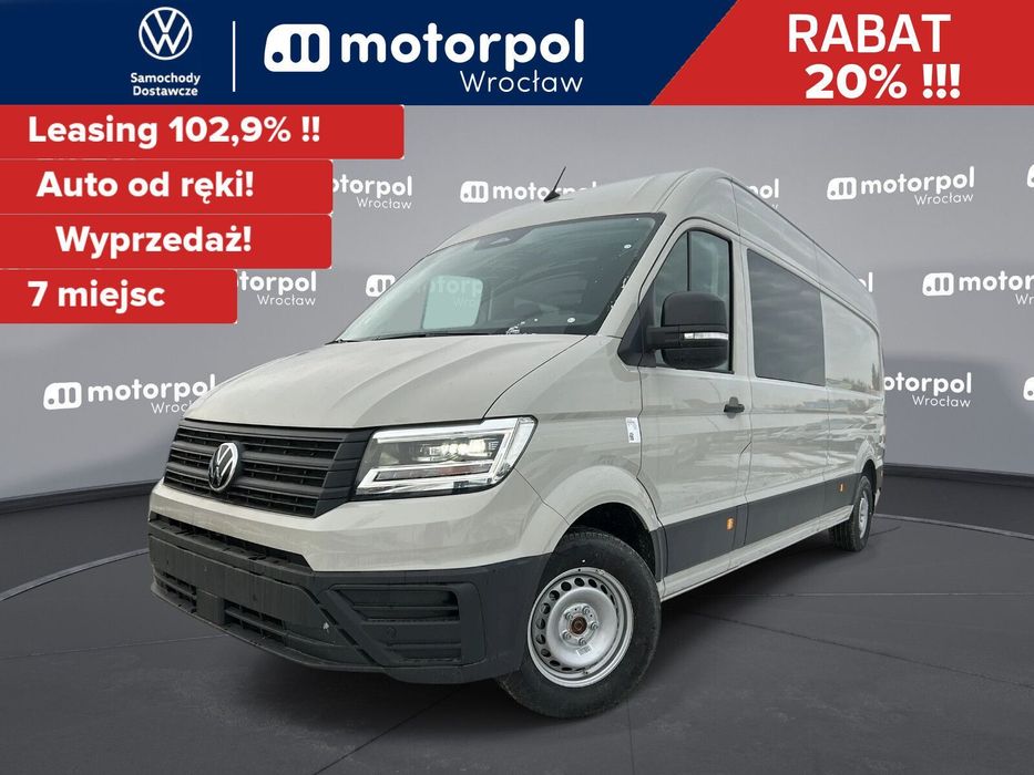 Volkswagen Crafter 35 Brygadówka/Furgon L4H3, 2.0TDI 140KM, 4490mm, Wysoki dach  35 Brygadówka/Furgon L4H3, 2.0BiTDI 140KM, 4490mm, Wysoki dach