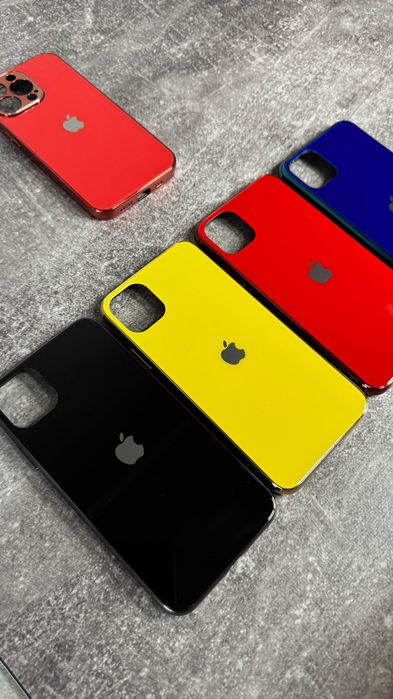Скляний чохол iPhone 11 Pro Max / 13 Pro Айфон чехол Glass Case