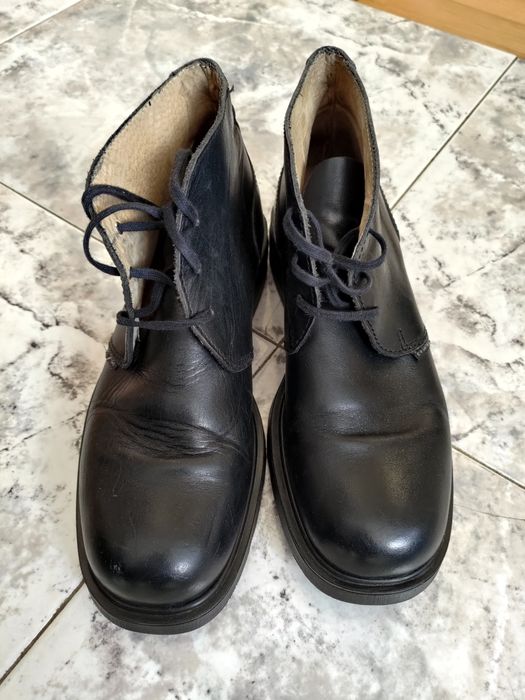 Buty trzewiki czarne skórzane rozmiar 42