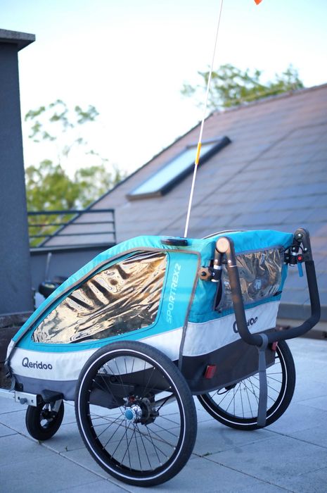 Przyczepka rowerowa Qeridoo Sportrex 2 (2 dzieci) - bardzo dobry stan