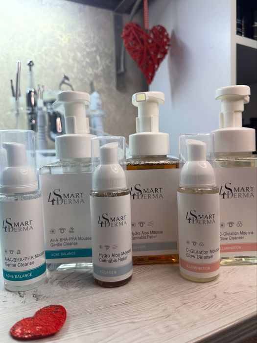 Smart4derma муси, гелі  для вмивання і тонери , є розпив