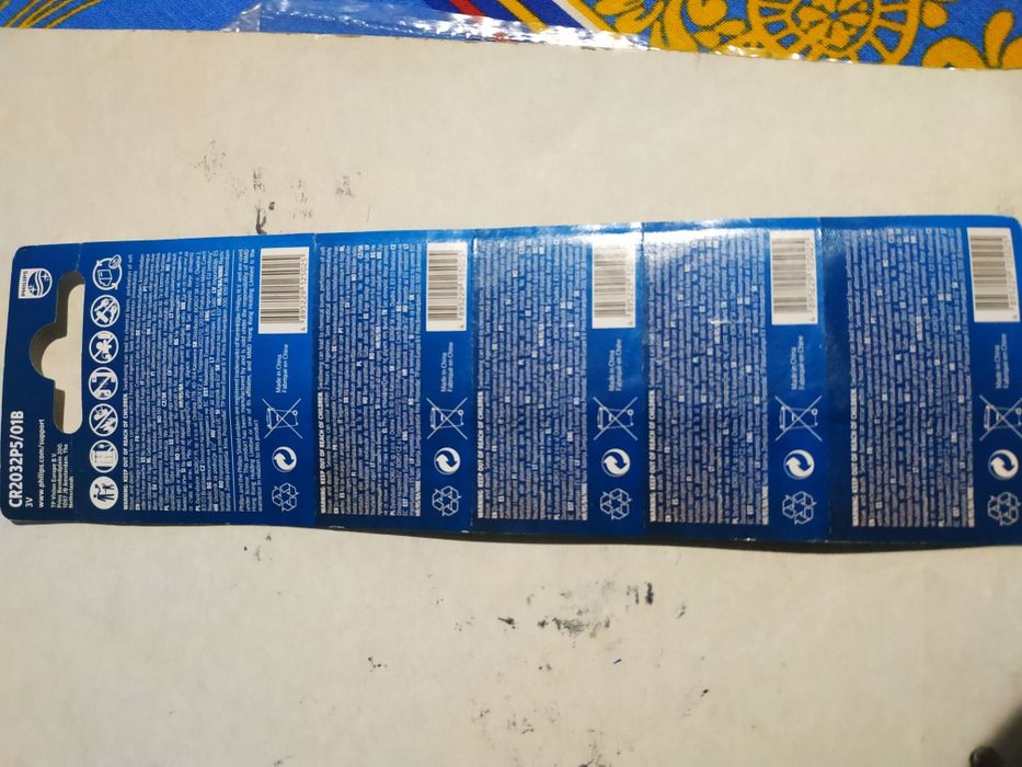 Батарейки  Philips Lithium battery CR-2032.Новые.
