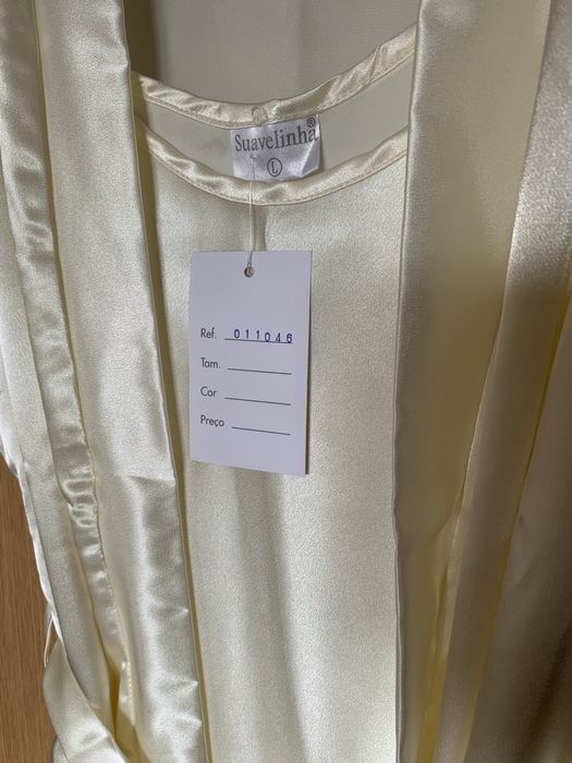 Camisa de Dormir/Robe Cetim - L