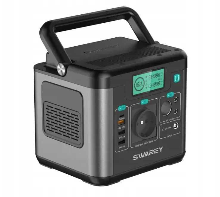 станція SWAREY S160 потужність 300 Вт, ємність 222 Вт*год, швидка зарядка 65W, MPPT