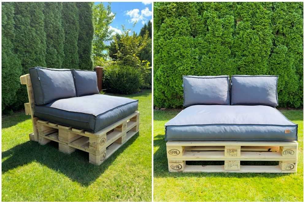 Meble z palet - kanapa, stolik, łóżko