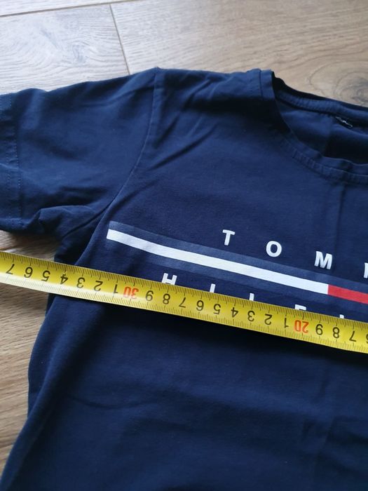 Bluzka t-shirt granatowy Tommy Hilfiger 122/128