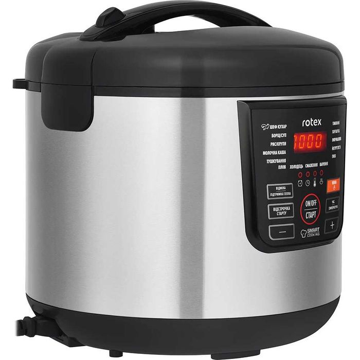 Мультиварка Rotex 5 л, 900 Вт, 3D нагрев, антипригарное покрытие.