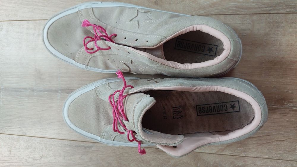 trampki, tenisówki Converse, skóra r. 39