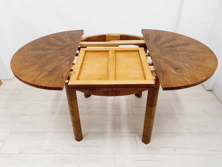 Stół z Krzesłami Art Deco Jindrich Halabala