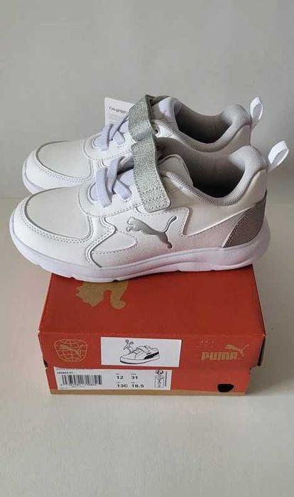 Puma Fun Racer Menina tamanho 31 Novas Brancas