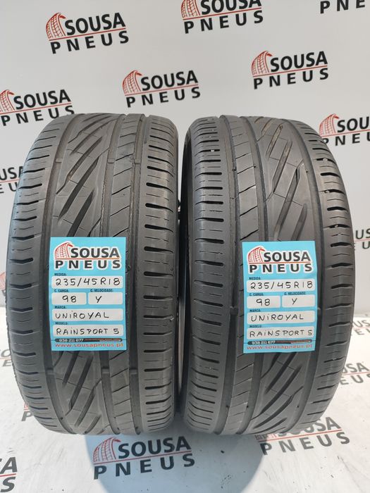 2 pneus semi novos 235-45R18 Uniroyal - Oferta dos Portes