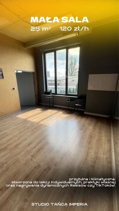 Wynajem kameralnej sali 25m2  z lustrami – Kraków Czyżyny / Łęg