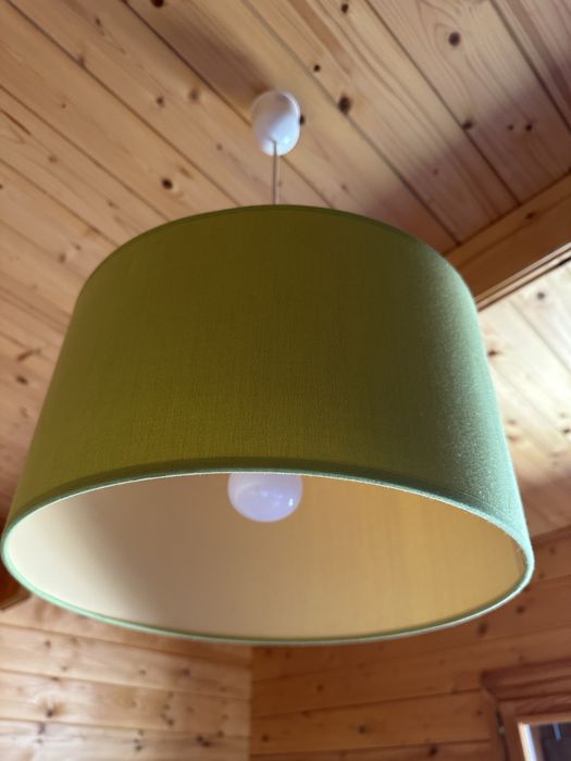 Candeeiro de teto verde