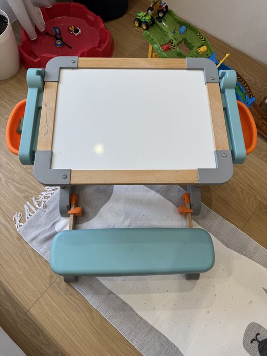Набір для творчості Smoby стіл дитячий 3в1, парта-мольбертом розкладна