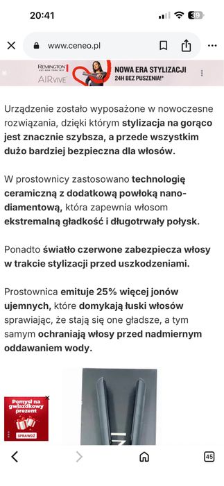 Prostownica do włosów INOAR