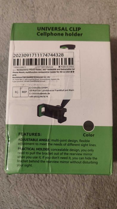 Uchwyt na telefon do lusterka wstecznego