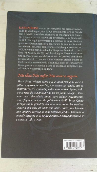 Livro Não Contes a Ninguém - Karen Rose