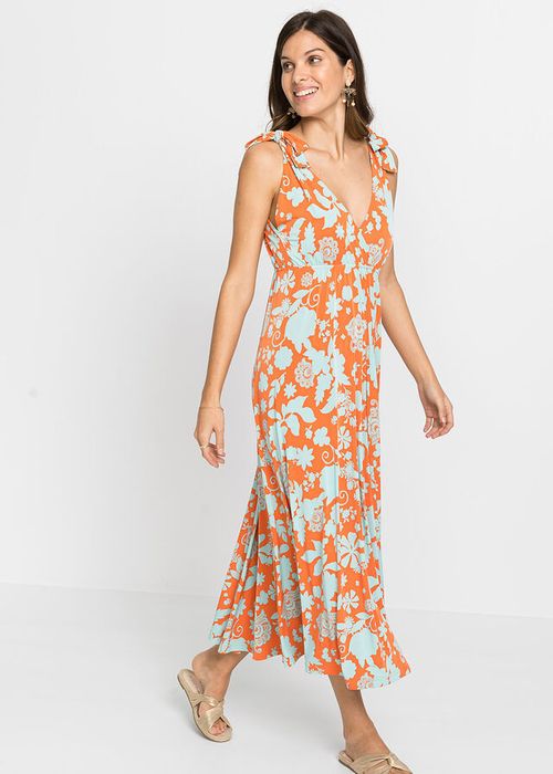 B.P.C długa sukienka letnia we wzory 36/38.