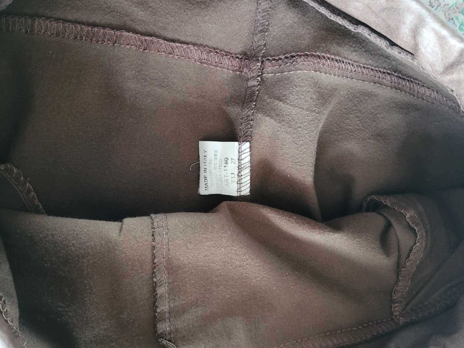Eleganckie Spodnie Woskowane Rurki 40/L,42/XL