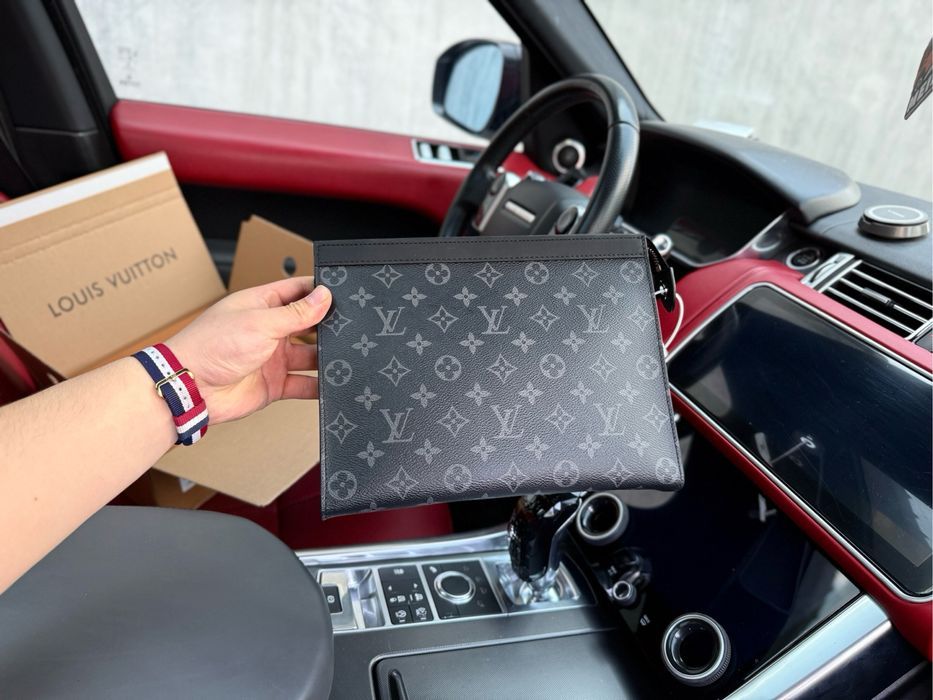 Сумка клатч Louis Vuitton Pochette Voyage MM  косметичка мужская