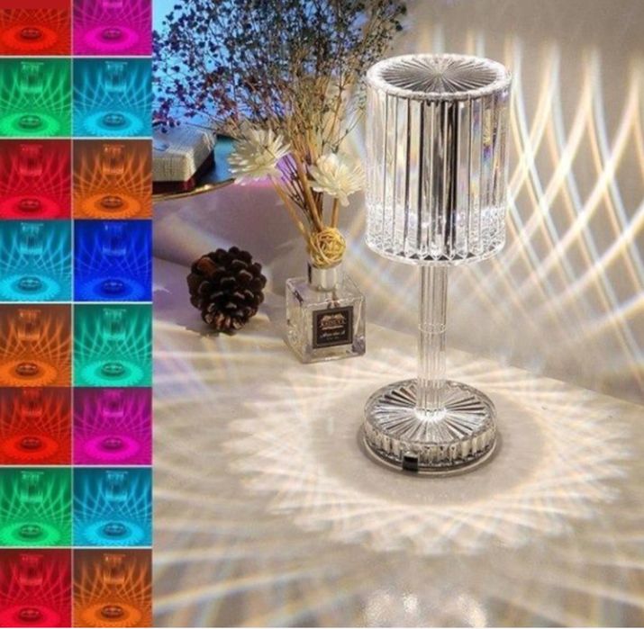 Лампа-ночник хрустальная с сенсорным управлением Торшер