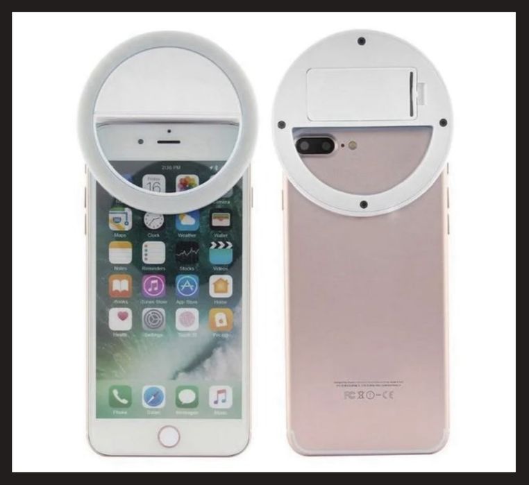 Світлодіодне селфи кільце Selfie Ring Light чорне