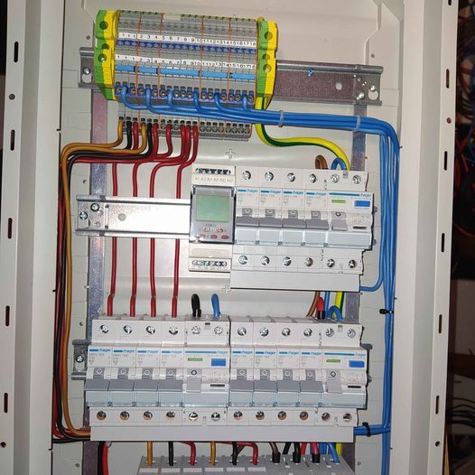 Tablica elektryczna, rozdzielnica, gotowa do montażu, prefabrykacja
