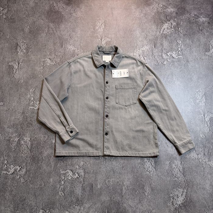 Сорочка куртка овершот Zara L/XL розмір оригінал сіра джинсова чоловіча