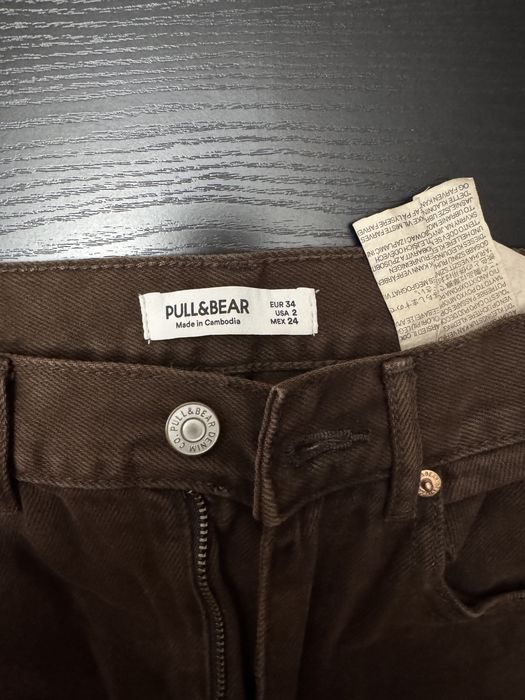 Джинси коричневі, S розмір, Bershka