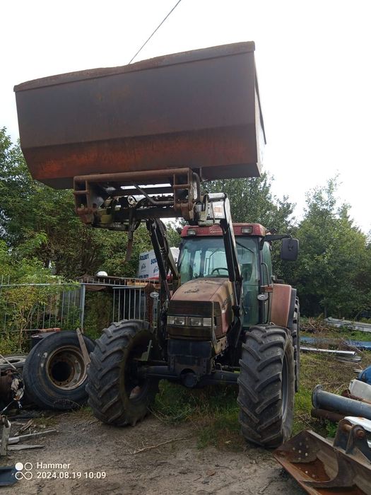 Case IH MX100C  Case MX100C | Rok 2000 | Ładowacz czołowy sto Łyżka widły pale zamiana