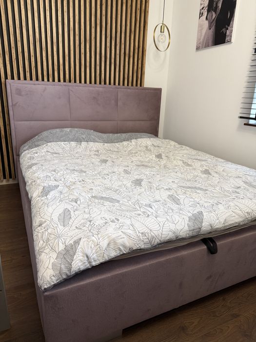 Lóżko sypialniane 160x200 tapicerowane welur