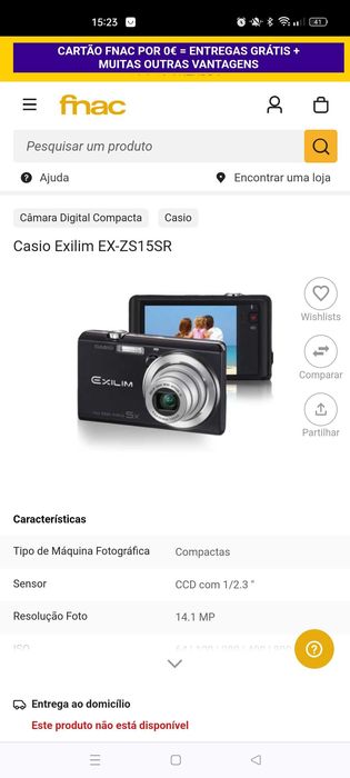 Casio Exilim EX-ZS10 Digital Camera64170791512193120