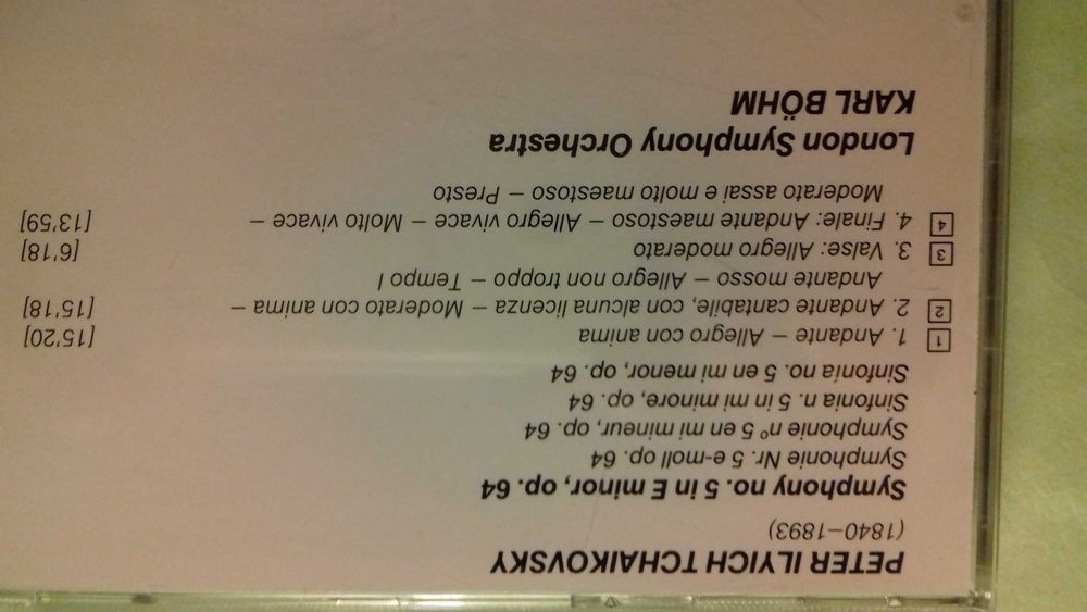 Peter Tchaikowsky CD