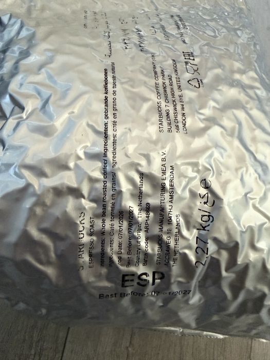 Kawa ziarnista Starbucks espresso roast 2.27 kg