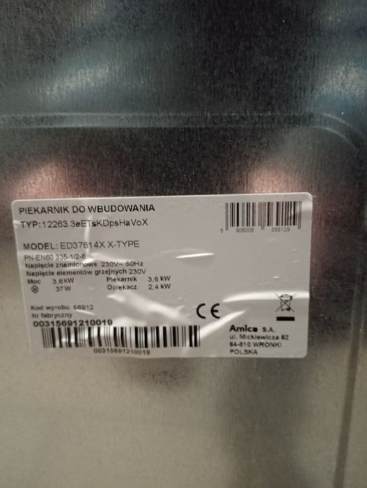 Piekarnik do zabudowy