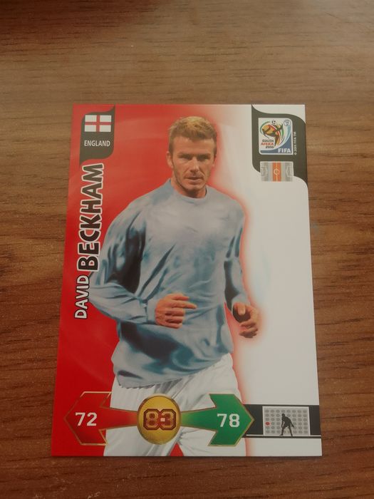 Karta piłkarska panini world cup 2010 Beckham