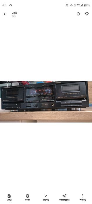 Pioneer CT-W701R magnetofon dwukasetowy
