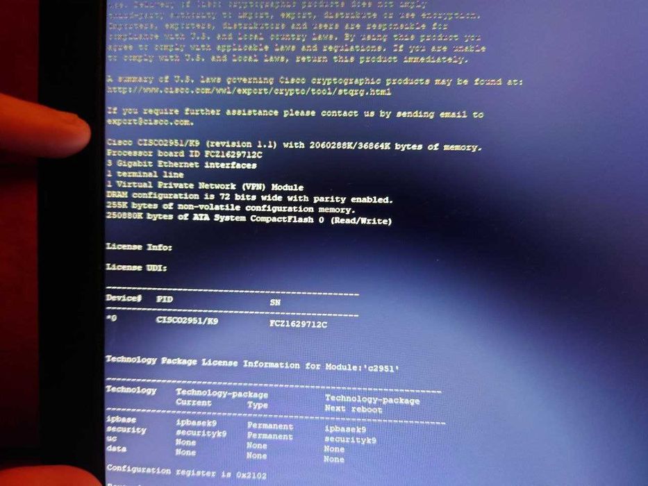 Cisco 2951/K9 маршрутизатор
