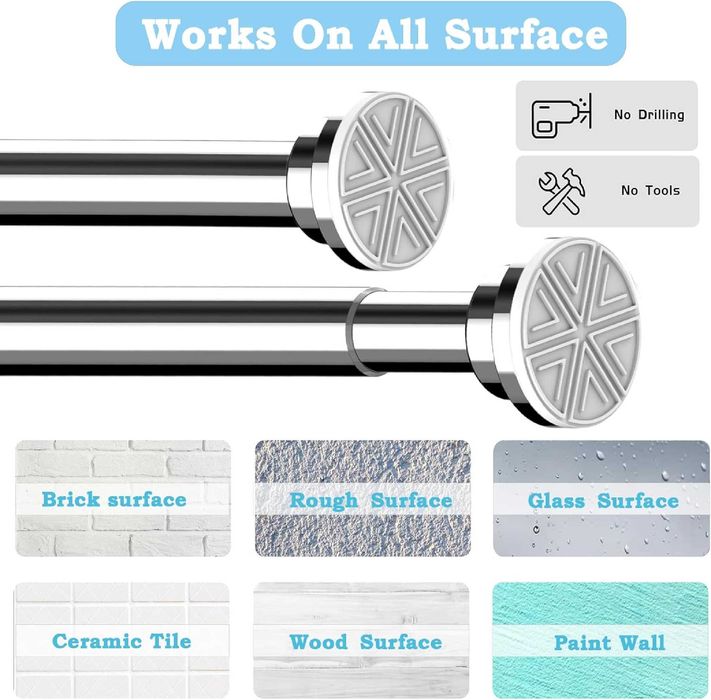 Nowy karnisz / drążek / wieszak / szyny / 70-120cm / biały !221!