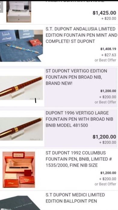 Ручка S.T. Dupont перо Olympio large Original