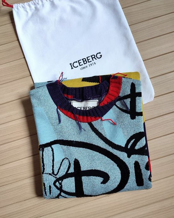 трикотажное шерстяное платье iceberg since 1974 disney / размер S