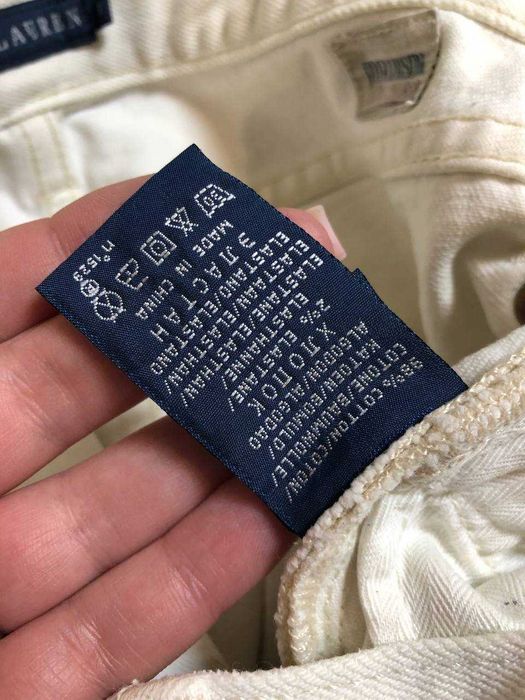 Белые джинсы Ralph Lauren оригинал W30 мужские летние