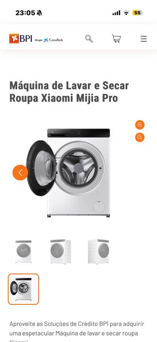 Máquina de Lavar e Secar Xiaomi Mijia Pro 9 kg - Nova, na caixa